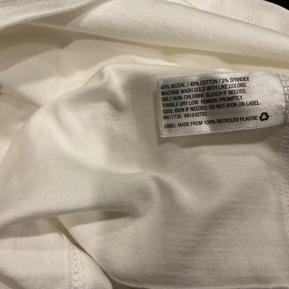 Isabel Maternity XXL Womens Short Sleeve T Shirt Cotton Modal Blend White - Picture 2 of 3